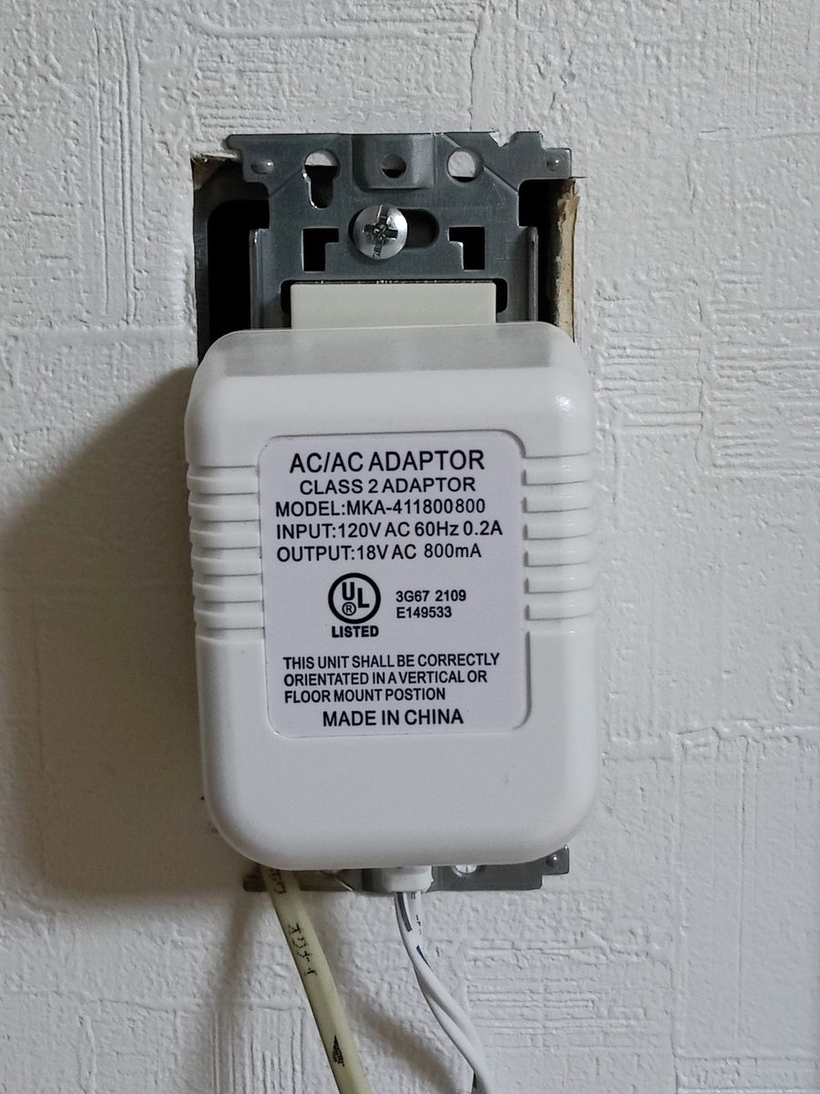 Google Nest Doorbell ＋ 保護カバー＋電源アダプター Amazon.co.jp: WERPOWER 24ボルト変圧器 500mA電源 500cm