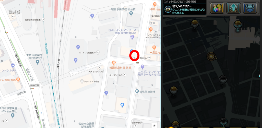 モンスト】仙台市内のモンスポット・追記あり - 子どもとうさぎと 