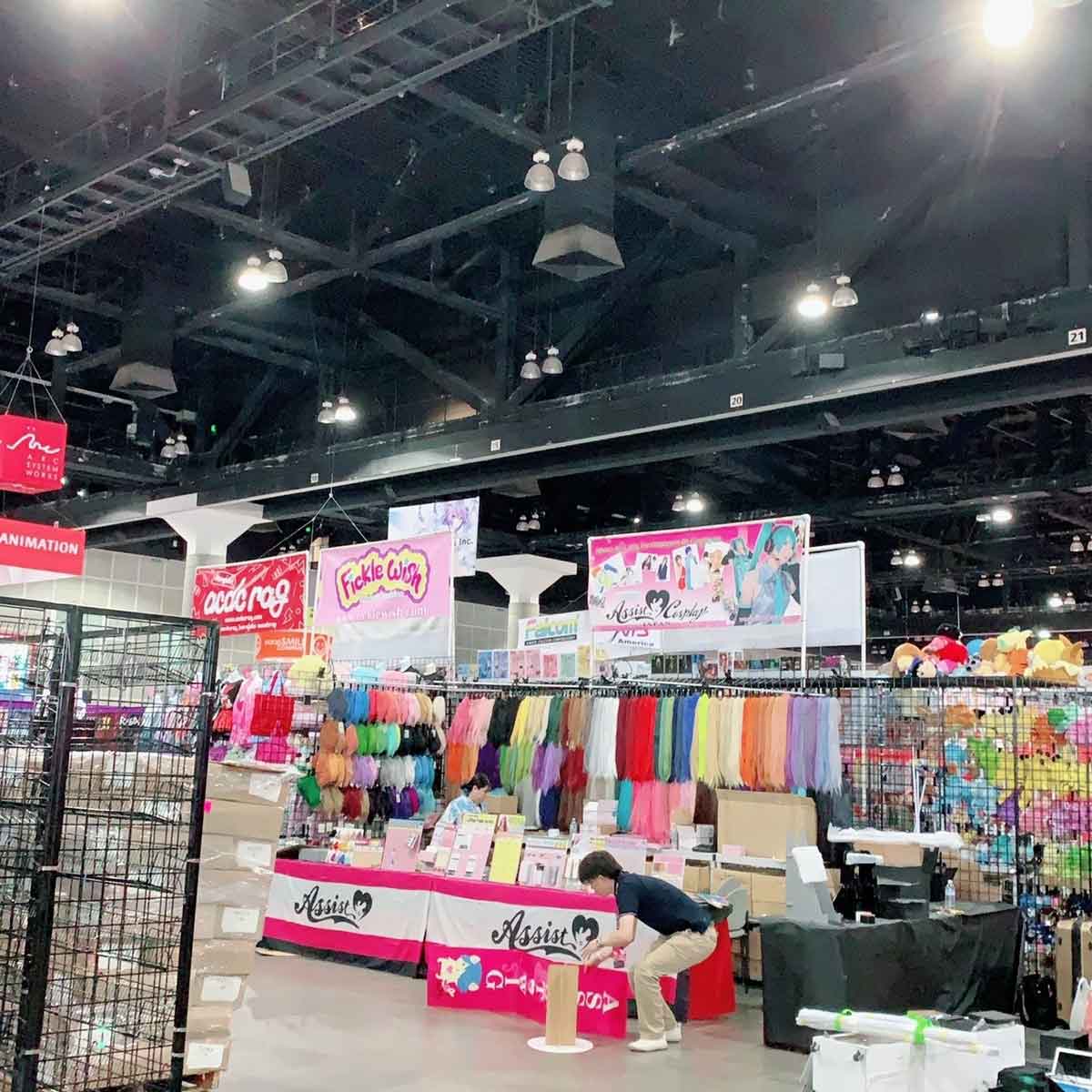 Anime Expo、ただいま展示準備中！