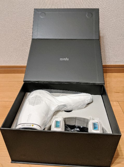 【新品】ミュゼ　家庭用光美容器(脱毛器)  箱あり ミュゼの家庭用光美容器ってほんとにムダ毛ケア効果あるの？3