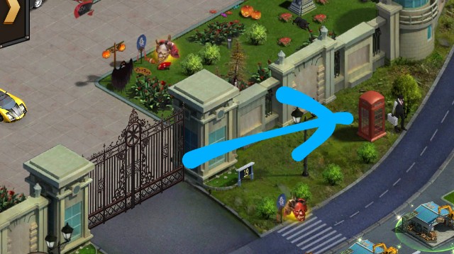 マフィア・シティの回収商人では、一部不要なアイテムの回収ができる。回収商人の位置画像。