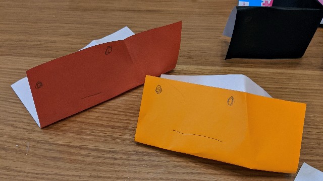 2歳8ヵ月が書いた折り紙アート2 2歳8ヵ月が書いた折り紙アート2