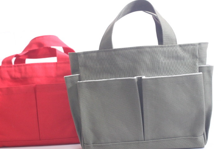 ポケットいっぱい便利なトートバック完成♪ - 主婦のミシン