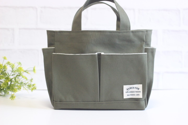 ポケットいっぱい便利なトートバック完成♪ - 主婦のミシン