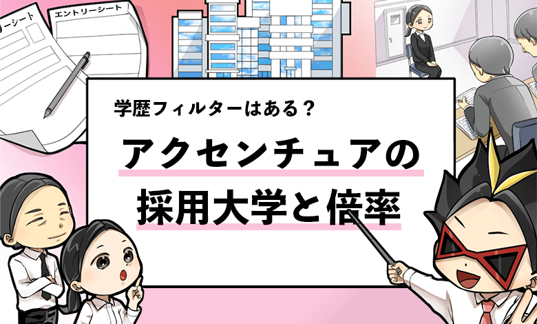 アクセンチュアの採用大学は 学歴フィルターの有無や倍率について徹底解説 就活攻略論 みん就やマイナビでは知れない就活の攻略法