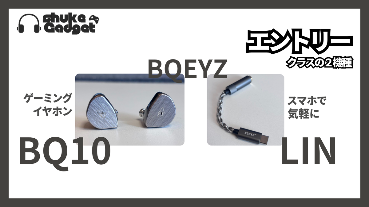 BQEYZ BQ10 & LIN 紹介レビュー - しゅけガジェット