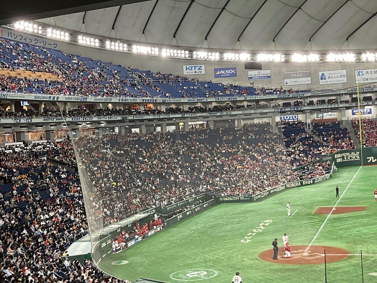 5月5日東京ドーム阪神対巨人 レフトビジター応援席 2ブロック 3列目