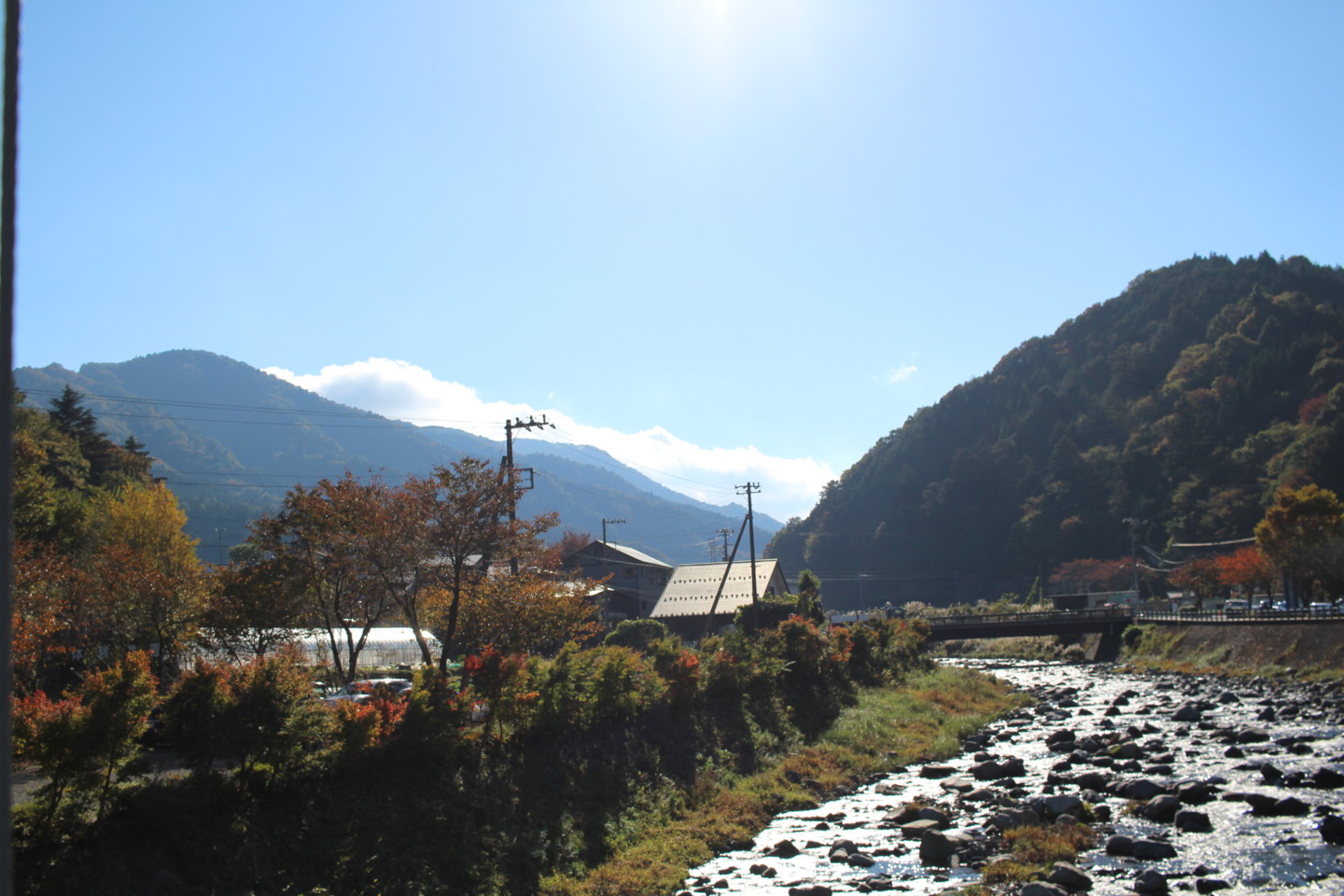道の駅どうしのかっぱ橋からの景色の写真