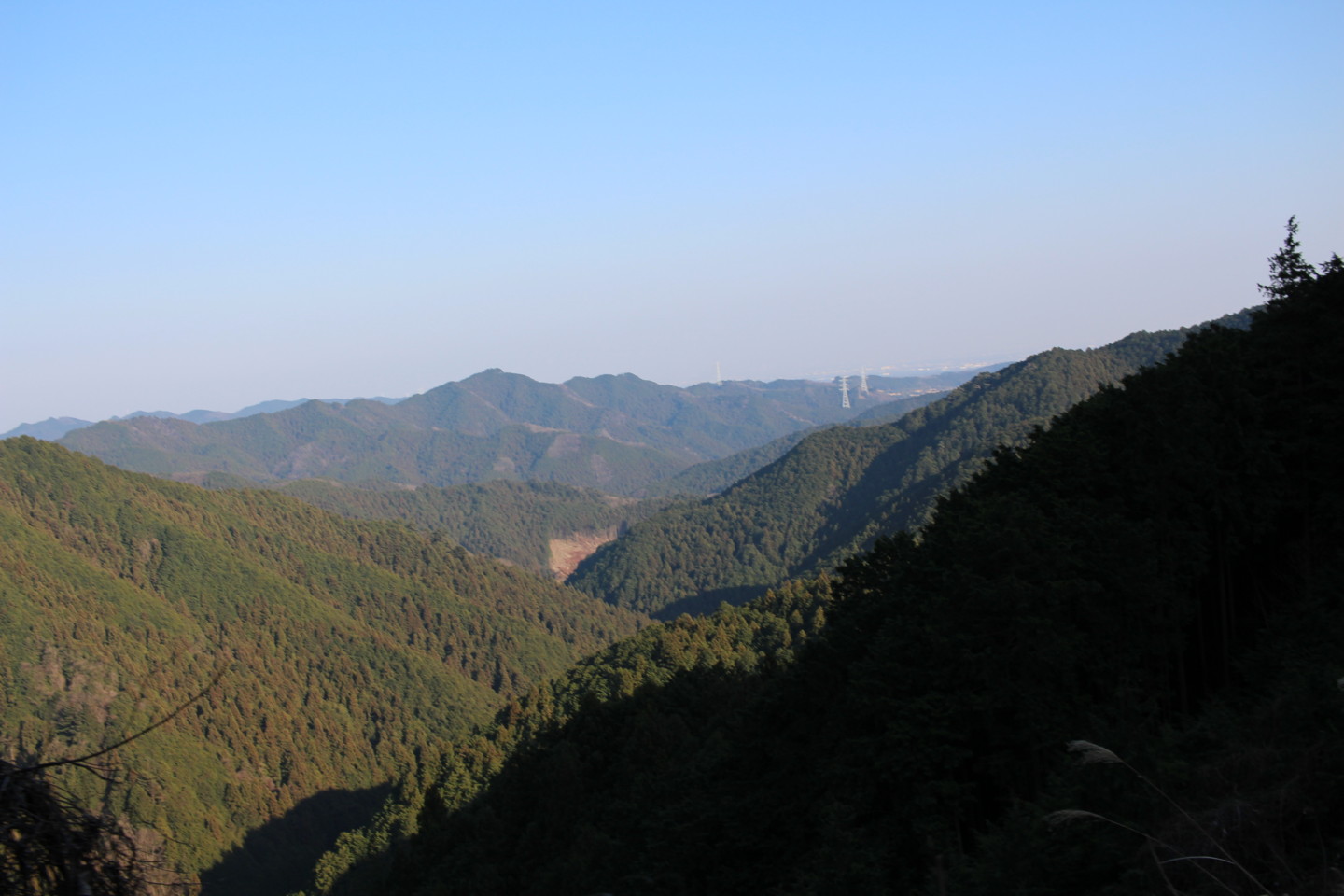 仁田山峠からの景色の写真