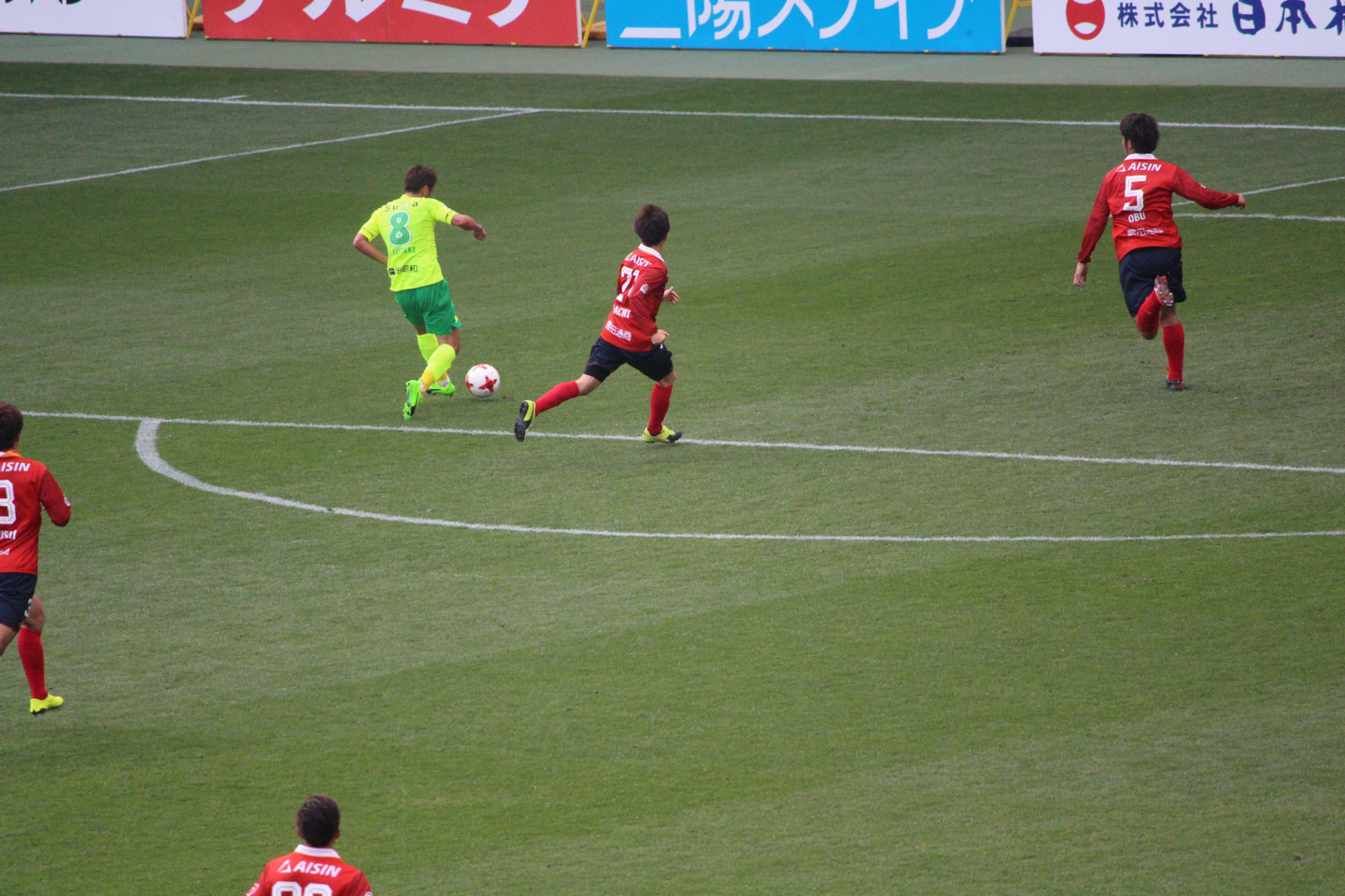 J2 第3節 千葉 VS 名古屋 清武選手のゴールシーンの写真 J2 第3節 千葉 VS 名古屋 清武選手のゴールシーンの写真