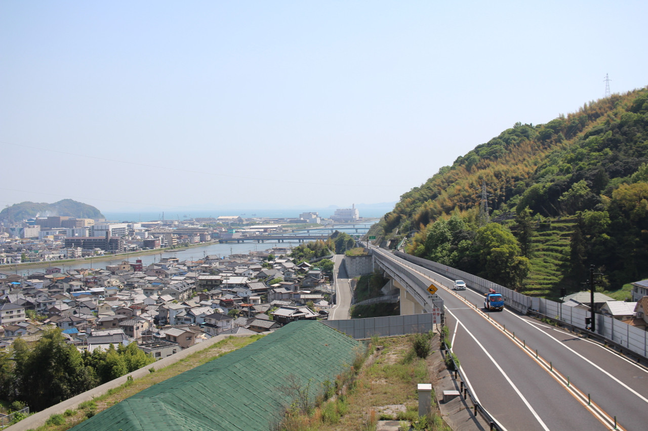 呉市 延寿荘あたりから見える海の写真