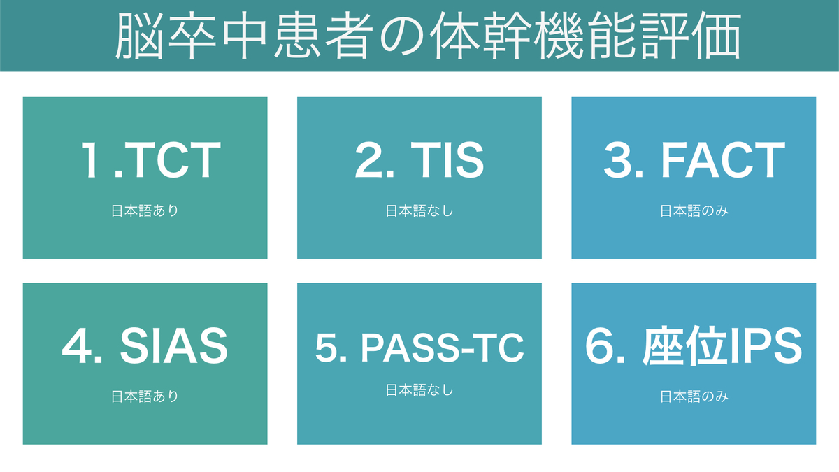 新人PTが知っておきたい！脳卒中患者の体幹機能評価：まとめ