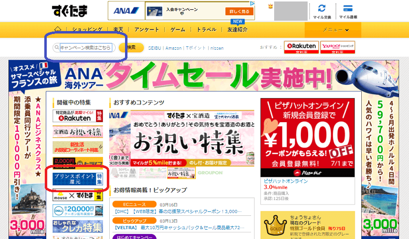 すぐたまWEBサイト画像