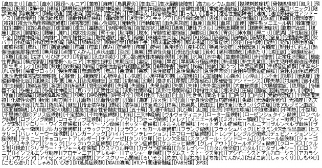 病名関連調査キーワード