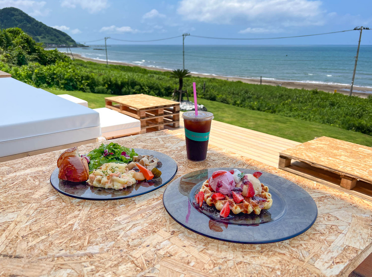 Enjoy Coffee And Waffles With A View Of The Sea Of Japan From THE enjoy-coffee-and-waffles-with-a-view-of-the-sea-of-japan-from-the
