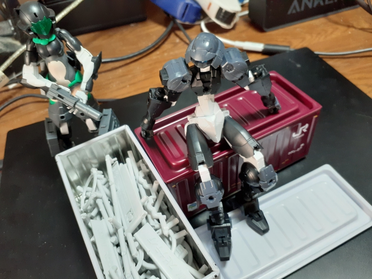 ホ*ン様 30MS積みプラ整理・4点セット(ソウレイ他) プラモ（30MM・30MSシリーズ）の部品を整理する - 海ミハ車両区