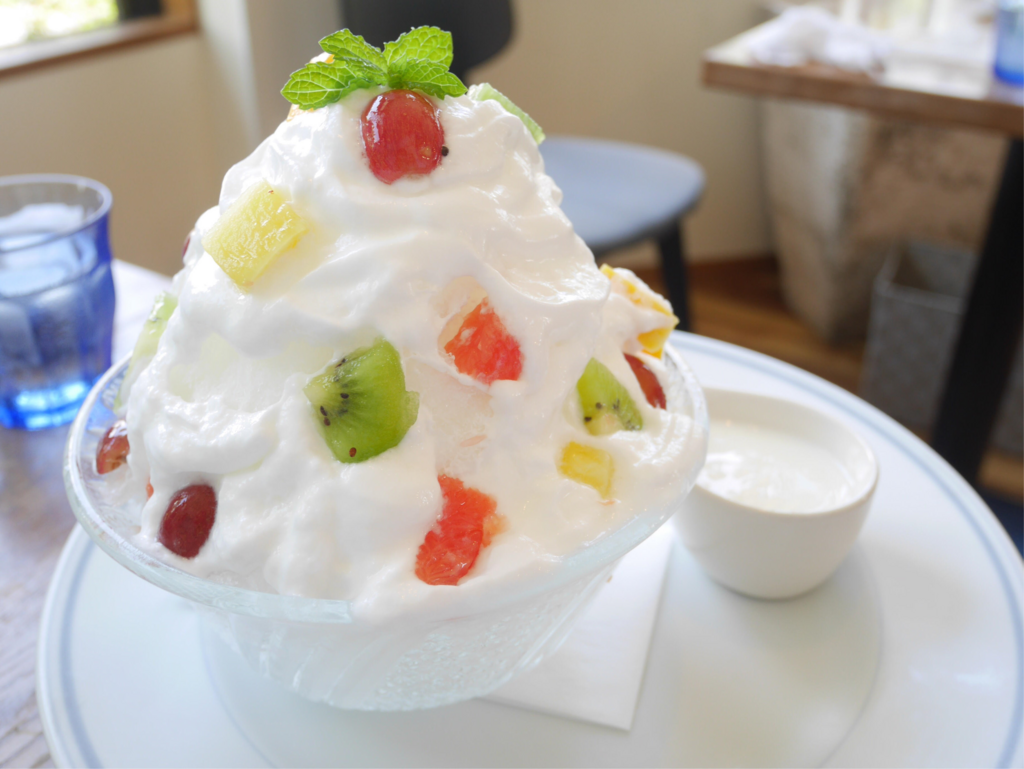 愛知 守山かき氷 さっぱりとした食べやすいヨーグルトエスプーマ メニューが豊富な Niwa Cafe かき氷日記