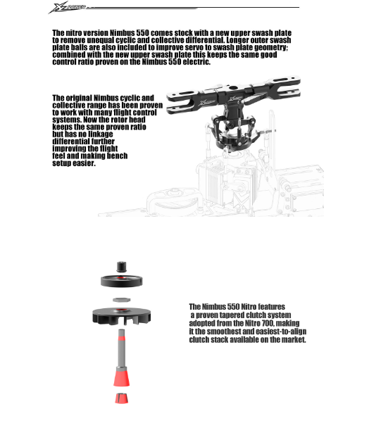 Nimbus550 nitro キット - RCヘリばか日誌