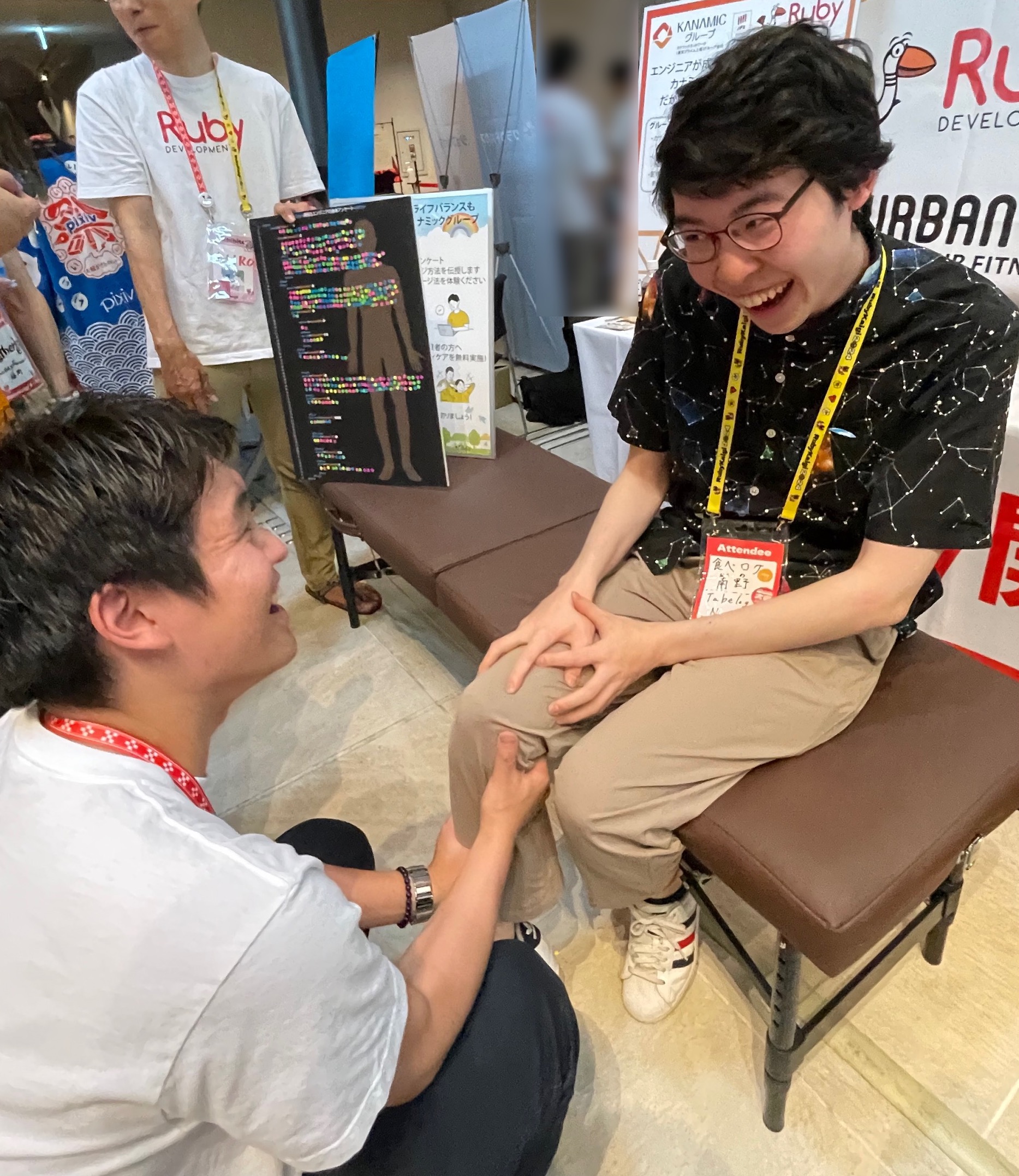 ボディケアを受ける人