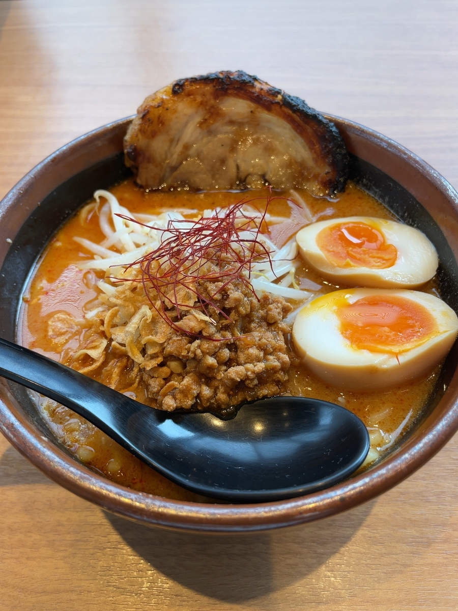岡山市 麺場 田所商店 イオンモール岡山店 辛味噌らーめん メガネのブログ
