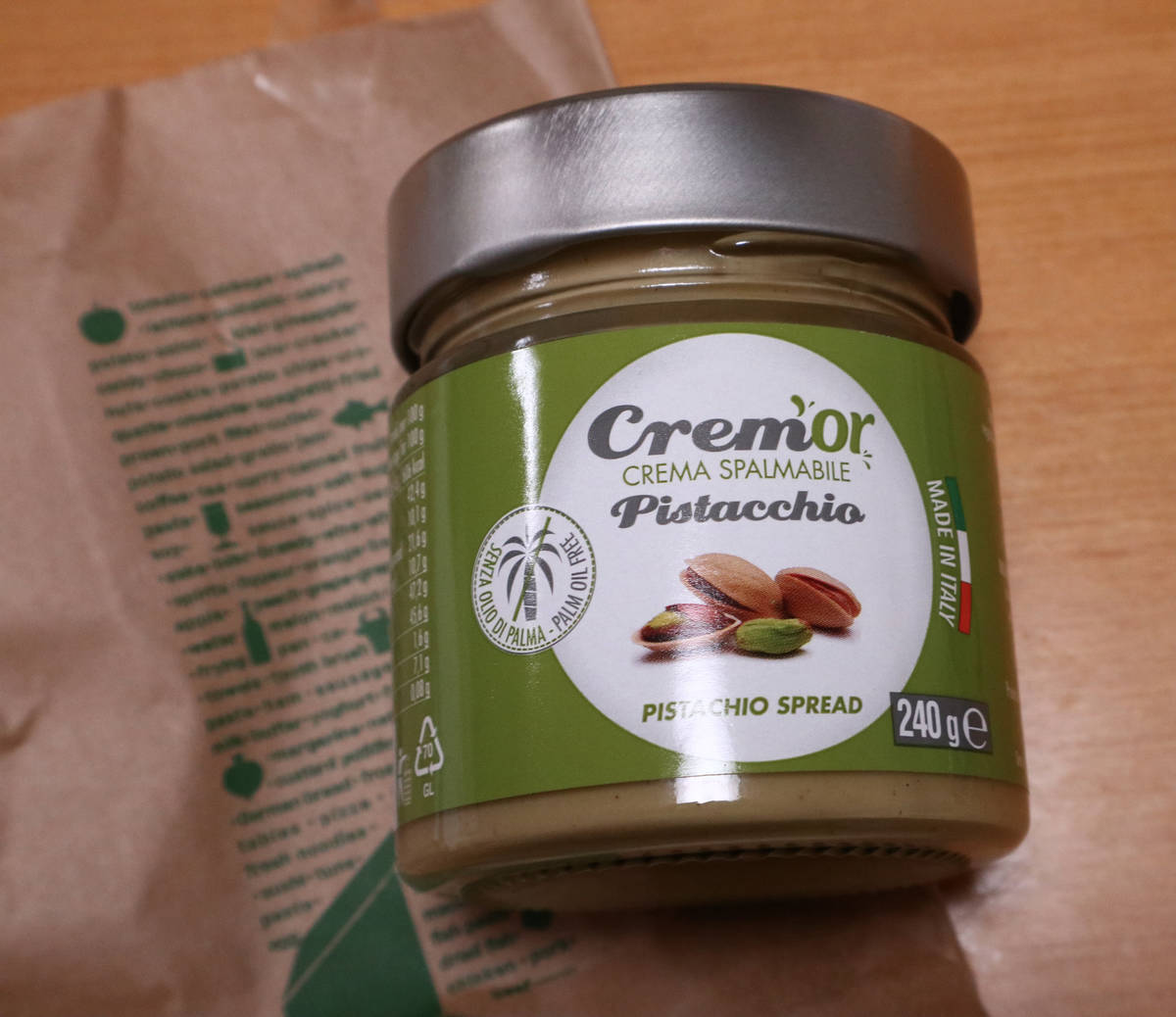 菓子 Policom Cremor Crema Pistacchio Crem'or Pistachio Spread, 240g : Amazon.sg: Grocery