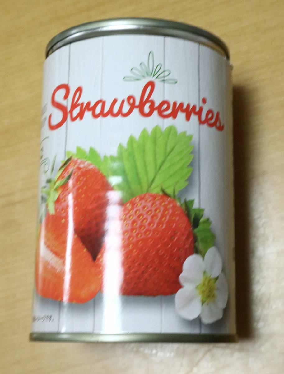 業務スーパーさんの いちごの缶詰（128円+税） イタリア製のプラリネ