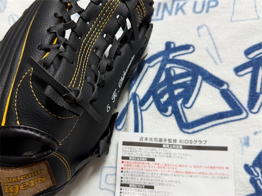 阪神タイガース 近本光司選手監修 KIDS グローブ グラブ 阪神楽天戦