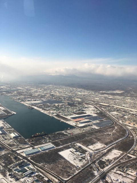 f:id:tabikan-yosito:20170118072825j:plain 北海道上空