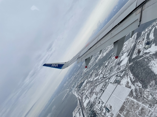 札幌 飛行機 冬