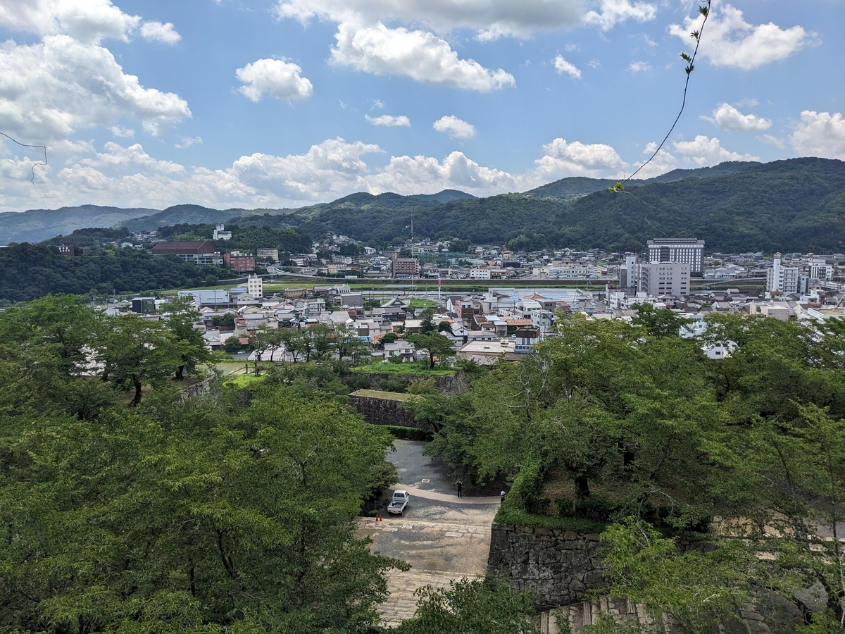 「津山城から見る津山市街」の写真