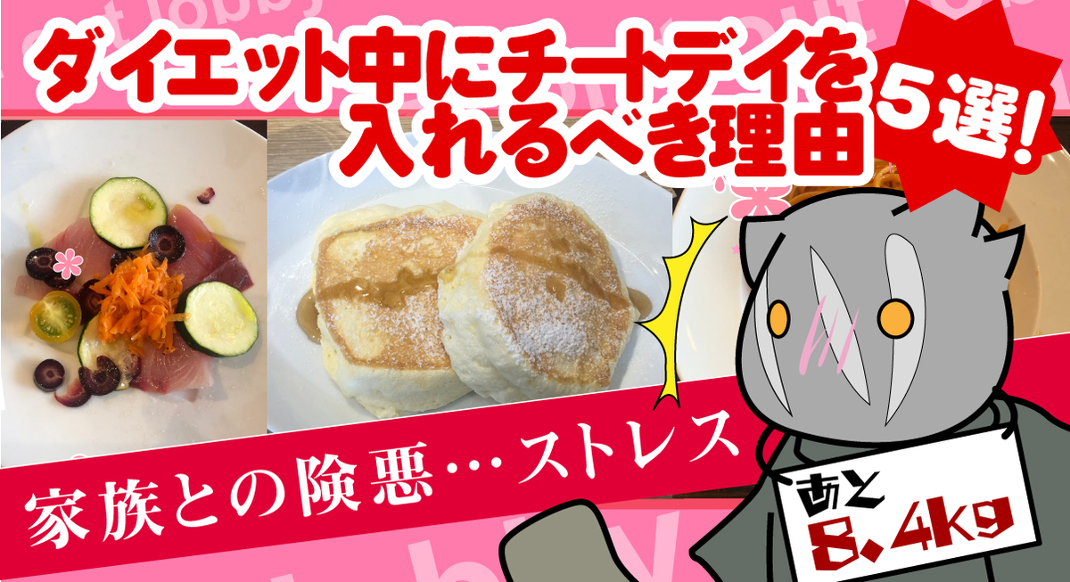 ダイエット中にチートデイを入れるべき理由5選 ゴリアテ アニメ ゲームブログ