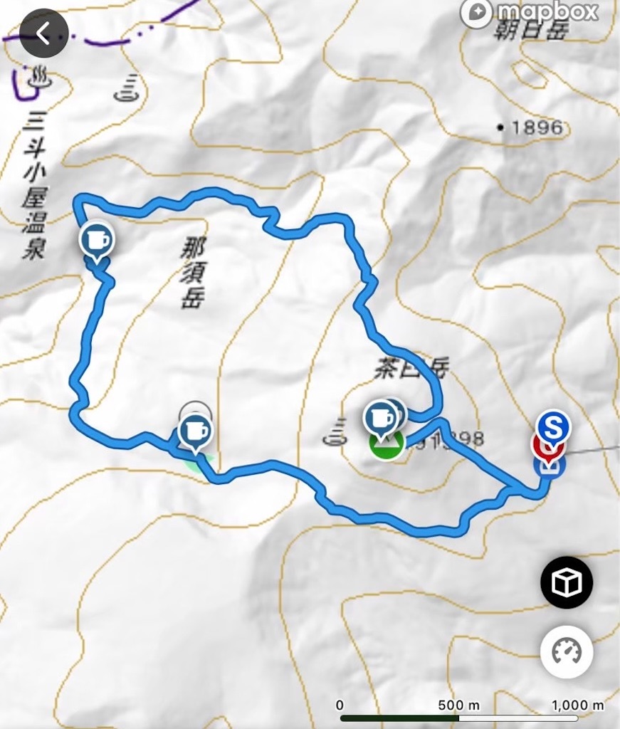 実際の登山コース