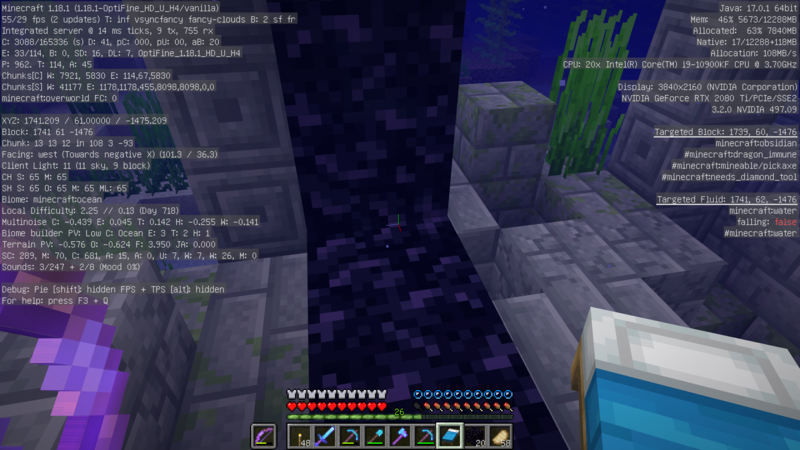 Minecraft Season5 1 18 Part10 ドラウンドトラップやらかしからの放浪商人様様 Minecraftから自作pc沼に引き摺りこまれたtacの物語