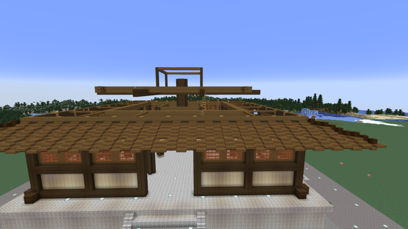 minecraft season6 part92 法隆寺五重塔 part6 一重目の屋根の下を