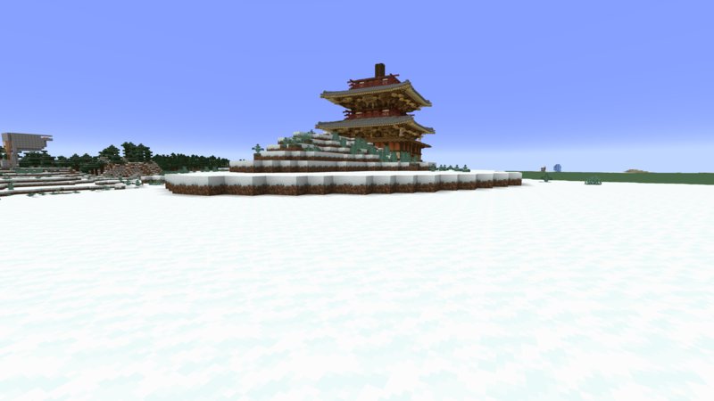 minecraft season6 part105 法隆寺五重塔 part19 息抜き整地と白壁