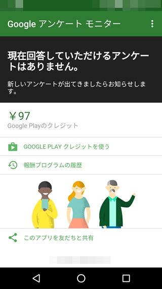 Googleアンケートモニターの頻度と来ない場合は ただびとのブログ
