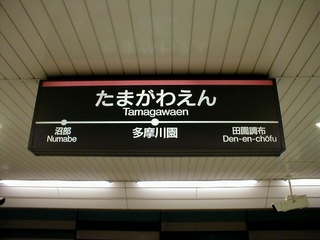 個別 駅名標 東急目蒲線多摩川園駅 の写真 画像 鉄道 締めはアイスで