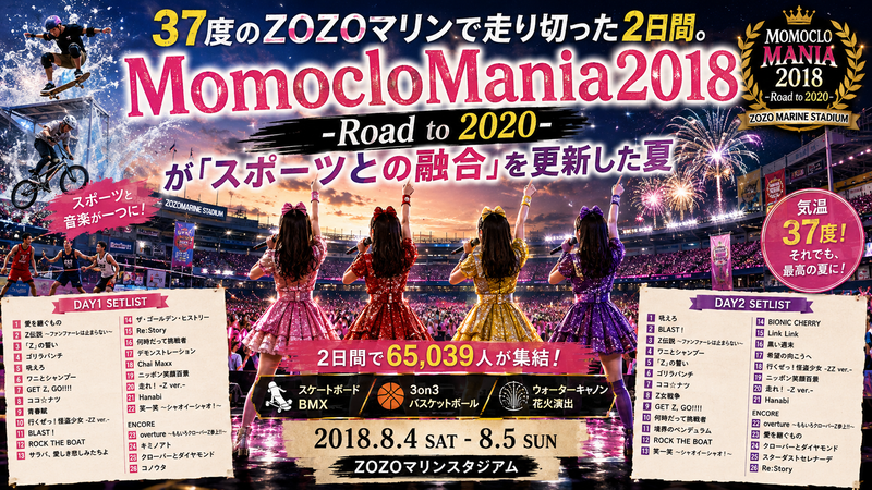 37度のZOZOマリンで走り切った2日間。MomocloMania2018が『スポーツとの融合』を更新した夏