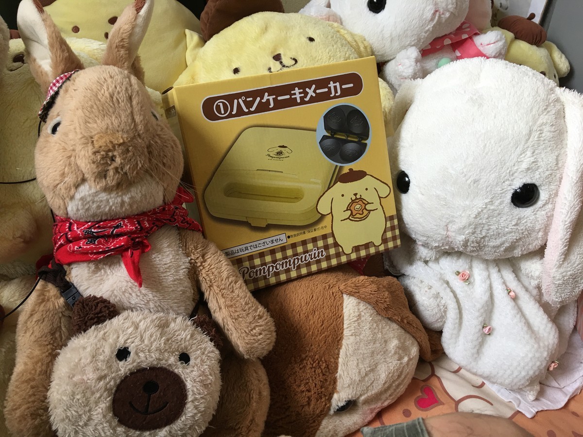 ポムポムプリンの手作りパンケーキ - うさ次郎48劇場ぬいぐるみと