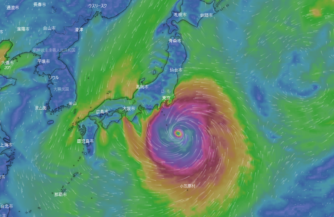 台風16号発生！１０月１日関東直撃！過去にない災害を起こす可能性