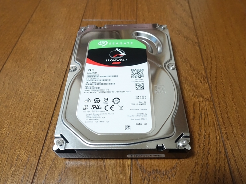 SeagateのHDD・IronWolf2TBモデル
