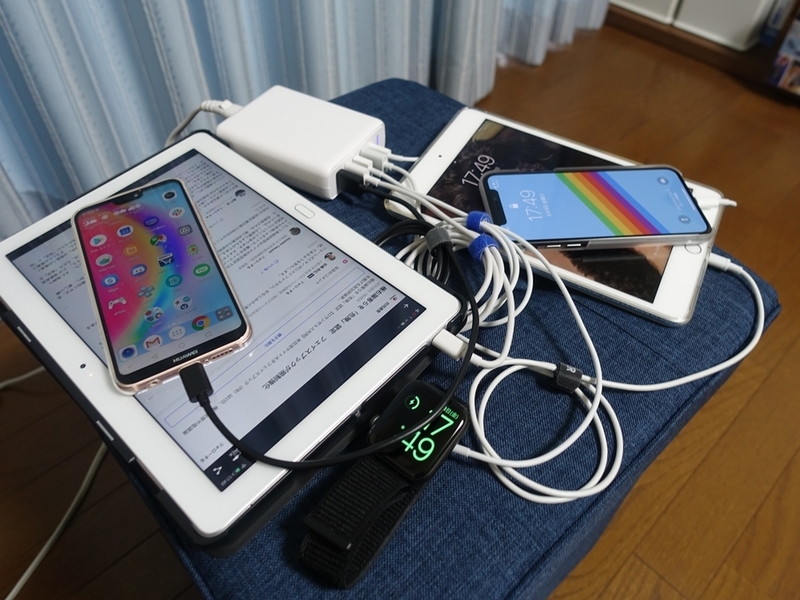 Anker PowerPort I PDで5デバイスを充電