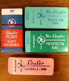 消しゴム買いすぎ！ロイファー＆ロットリング - 輸入・廃番文房具の