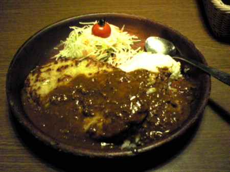 びっくりドンキーのカレーバーグディッシュ