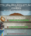 [game]#cookieclicker 1000,000%くらいのリセットォ