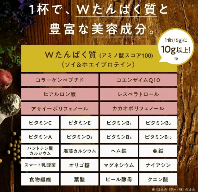 タンパクオトメの栄養素