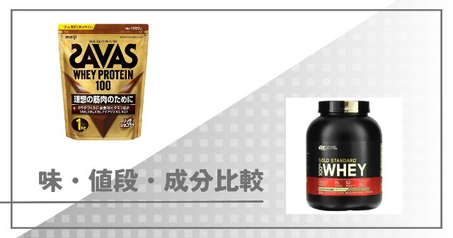 ザバスとゴールドスタンダードを徹底比較【どっちのプロテインが