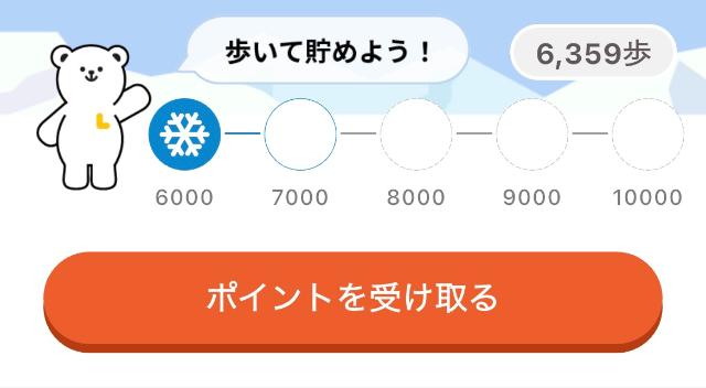 トクエル 歩いてポイント