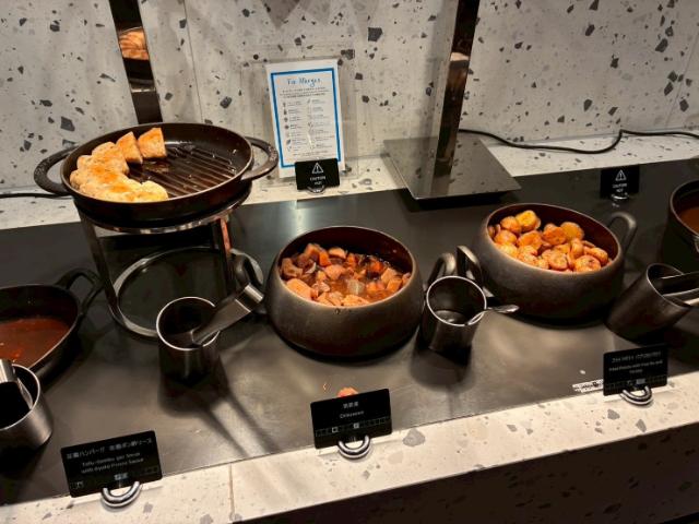 ヒルトン京都 エグゼクティブラウンジ イブニングカクテル ホットミール
