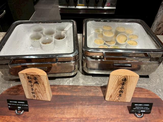 ヒルトン京都 朝食 すき焼き ゆば茶碗蒸し